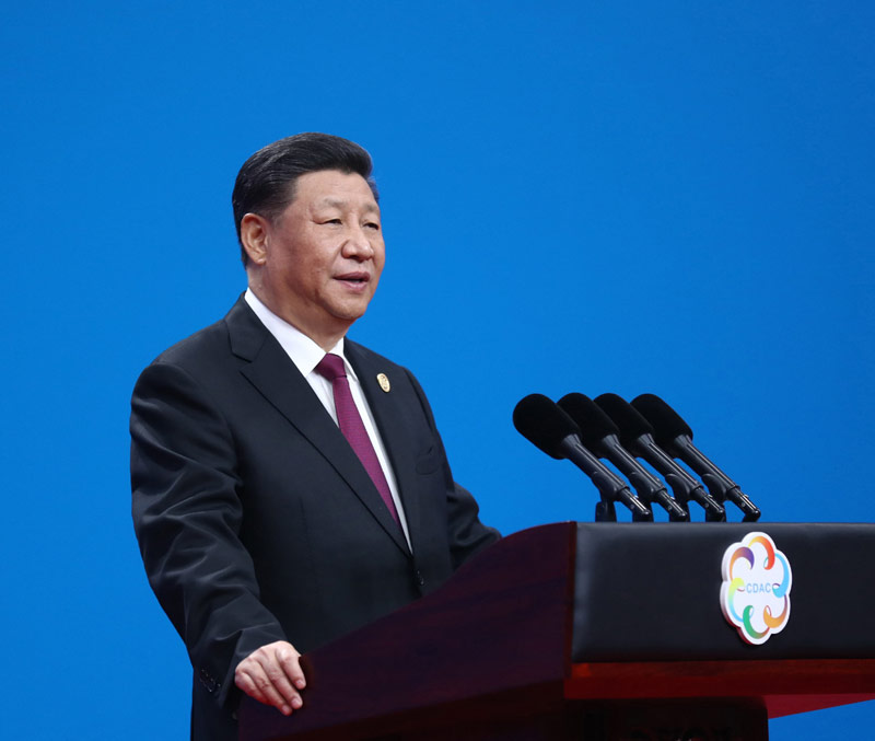 5月15日，国家主席习近平在北京国家会议中心出席亚洲文明对话大会开幕式，并发表题为《深化文明交流互鉴 共建亚洲命运共同体》的主旨演讲。